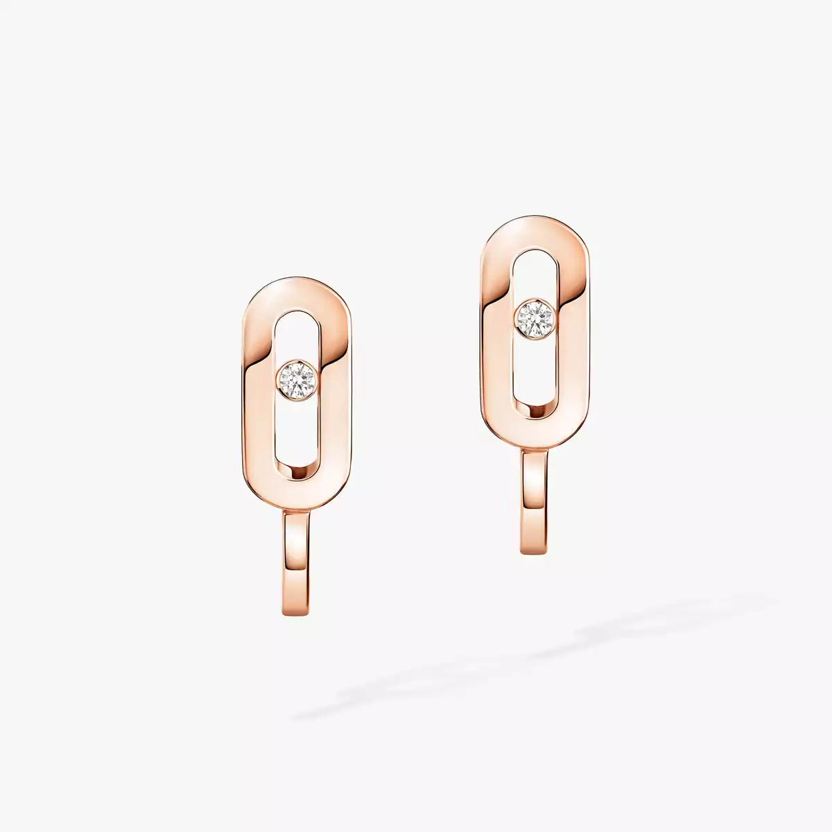 [Veyra Jewelry]Diamond Mini Hoop Earrings Move Classique