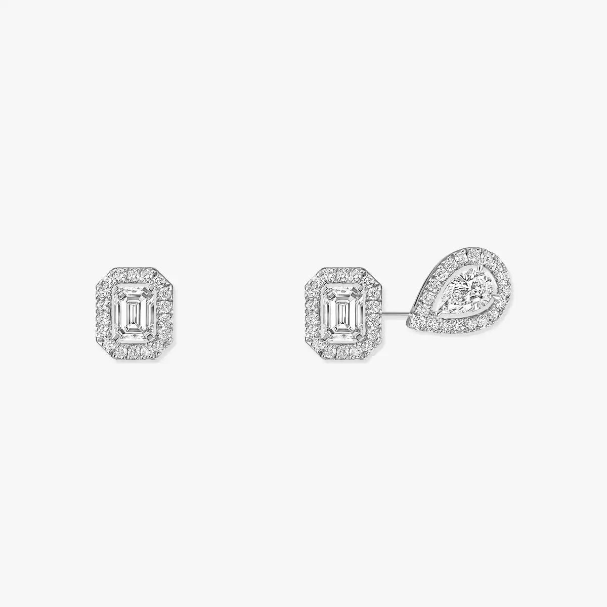 [Veyra Jewelry]Diamond Earrings 0,10ct My Twin 1+2