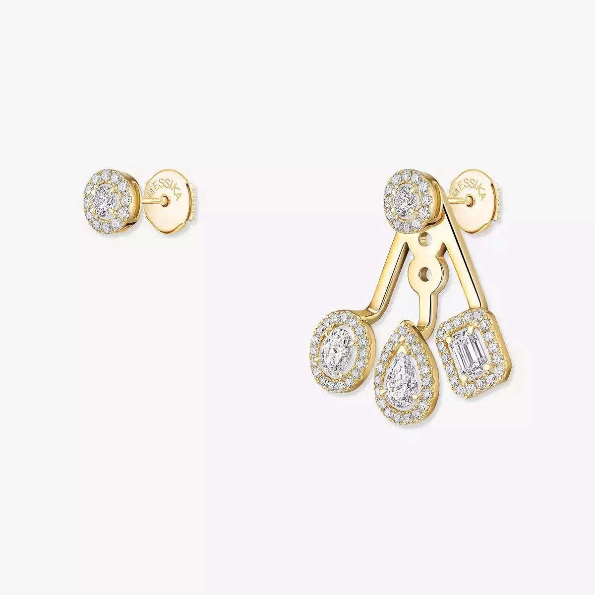 [Veyra Jewelry] My Twin Trio  Diamond Earrings