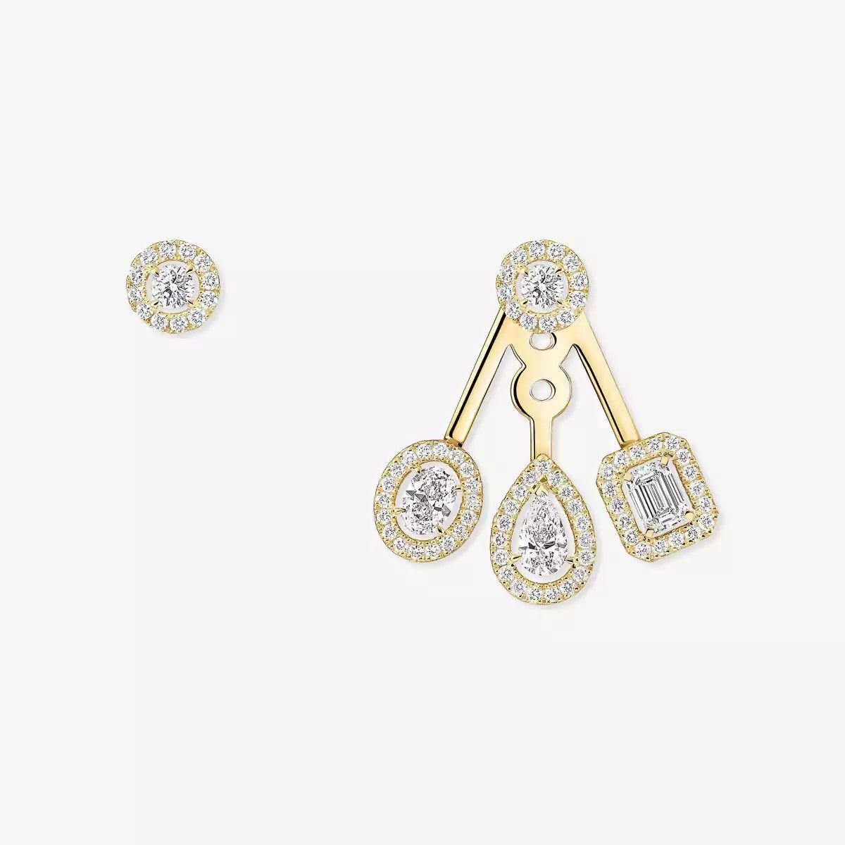 [Veyra Jewelry] My Twin Trio  Diamond Earrings