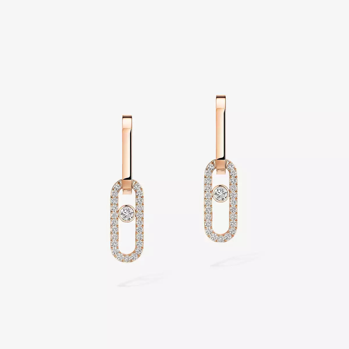 [Veyra Jewelry]Move Link Diamond Earrings