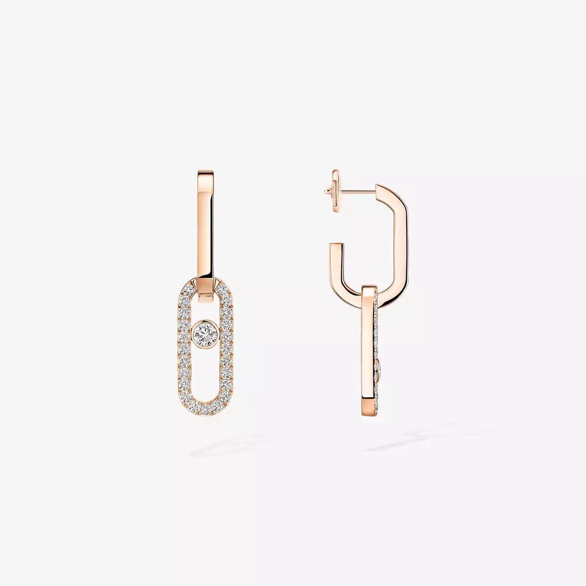 [Veyra Jewelry]Move Link Diamond Earrings