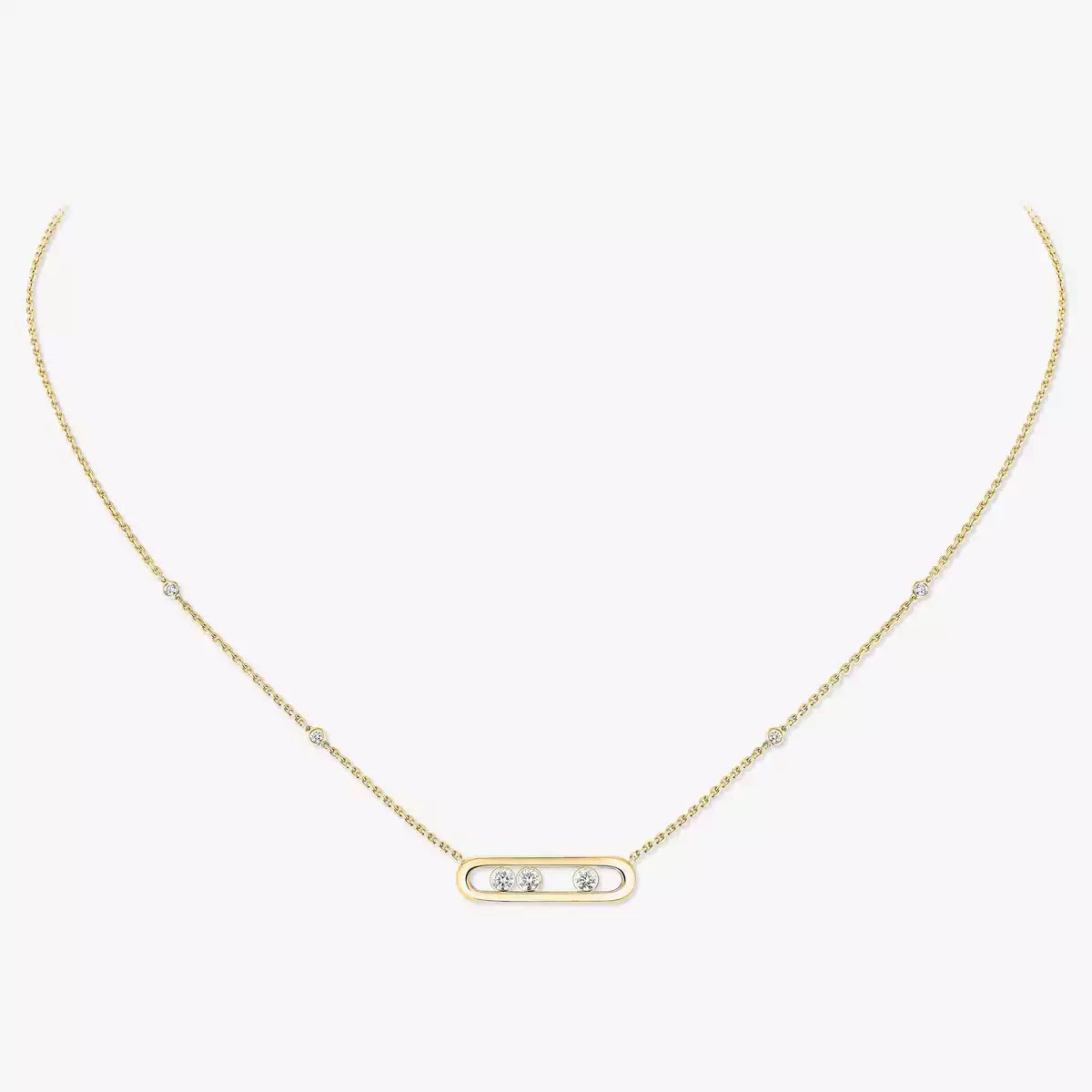 [Veyra Jewelry] Baby Move Gold Diamond Necklace