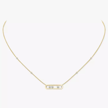 [Veyra Jewelry] Baby Move Gold Diamond Necklace