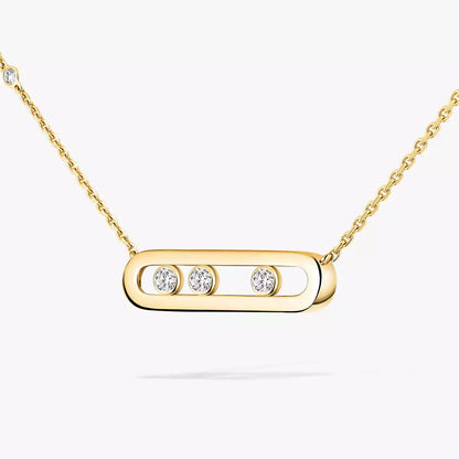 [Veyra Jewelry] Baby Move Gold Diamond Necklace
