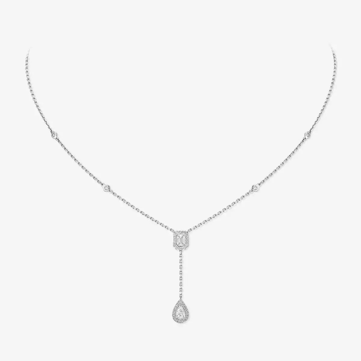 [Veyra Jewelry]Gold Diamond Tie Necklace