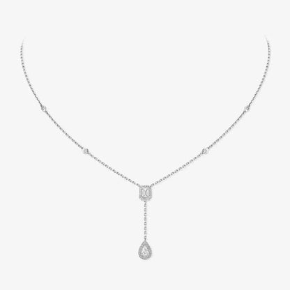 [Veyra Jewelry]Gold Diamond Tie Necklace