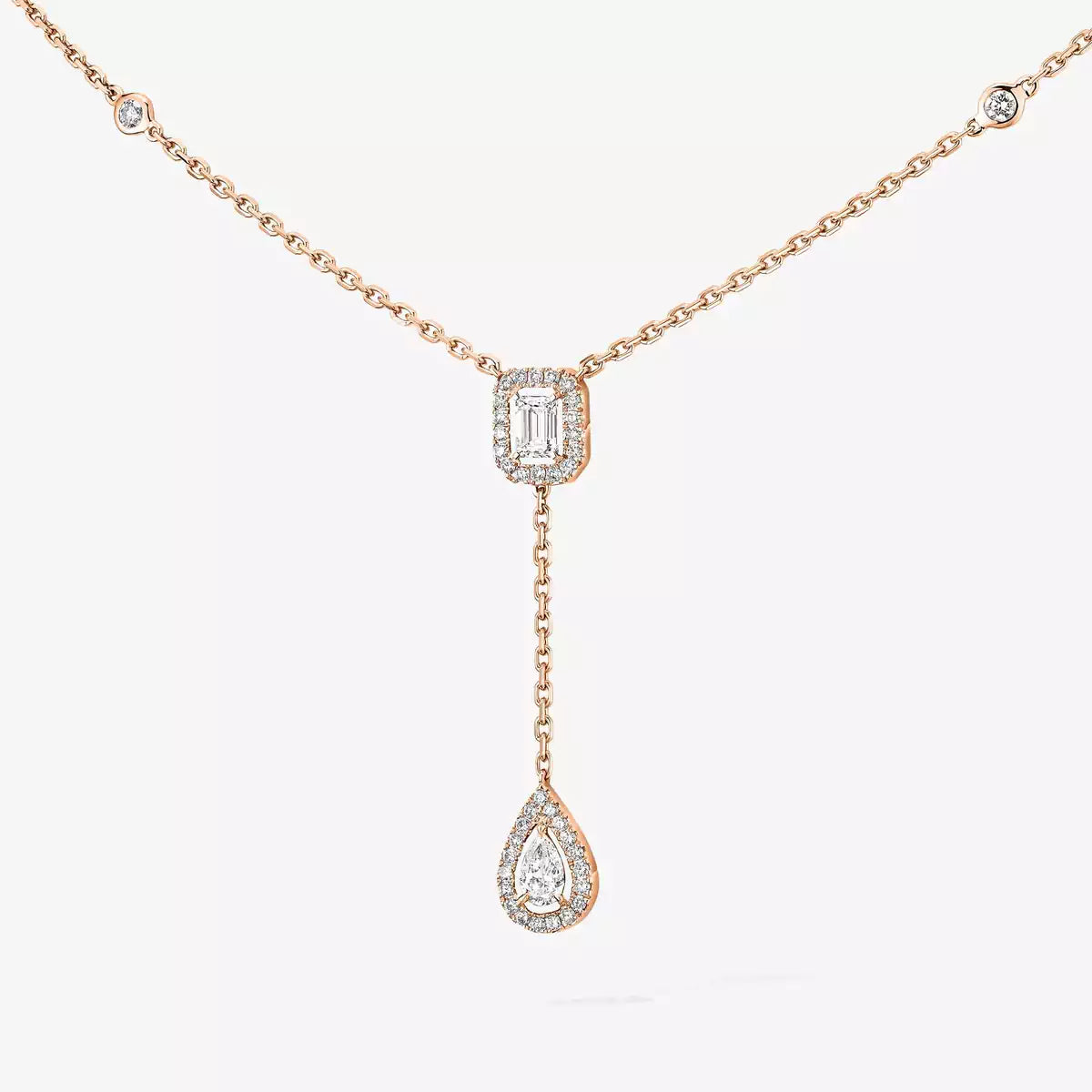 [Veyra Jewelry]Gold Diamond Tie Necklace