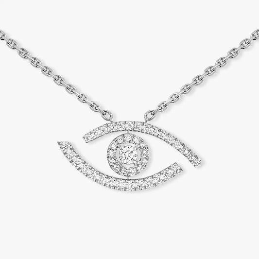 [Veyra Jewelry]Pave_ Diamond Necklace Lucky Eye