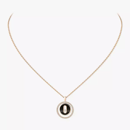 [Veyra Jewelry]Lucky Move Diamond Necklace in Rose Gold and White Mother-of-Pearl