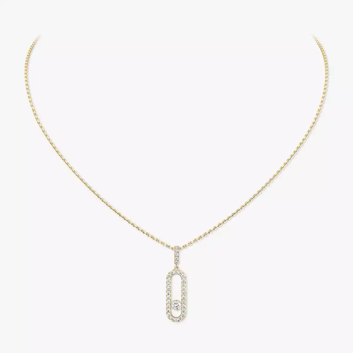 [Veyra Jewelry]Move Uno Diamond Necklace in Rose Gold