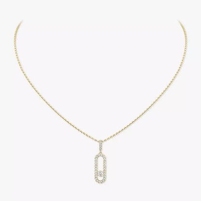 [Veyra Jewelry]Move Uno Diamond Necklace in Rose Gold