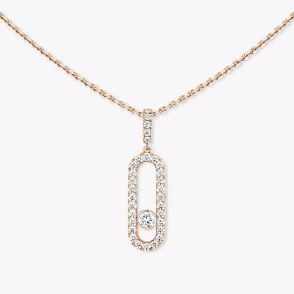 [Veyra Jewelry]Move Uno Diamond Necklace in Rose Gold