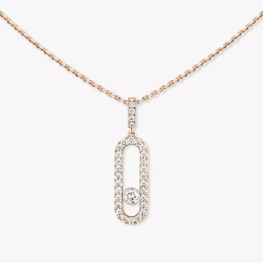 [Veyra Jewelry]Move Uno Diamond Necklace in Rose Gold