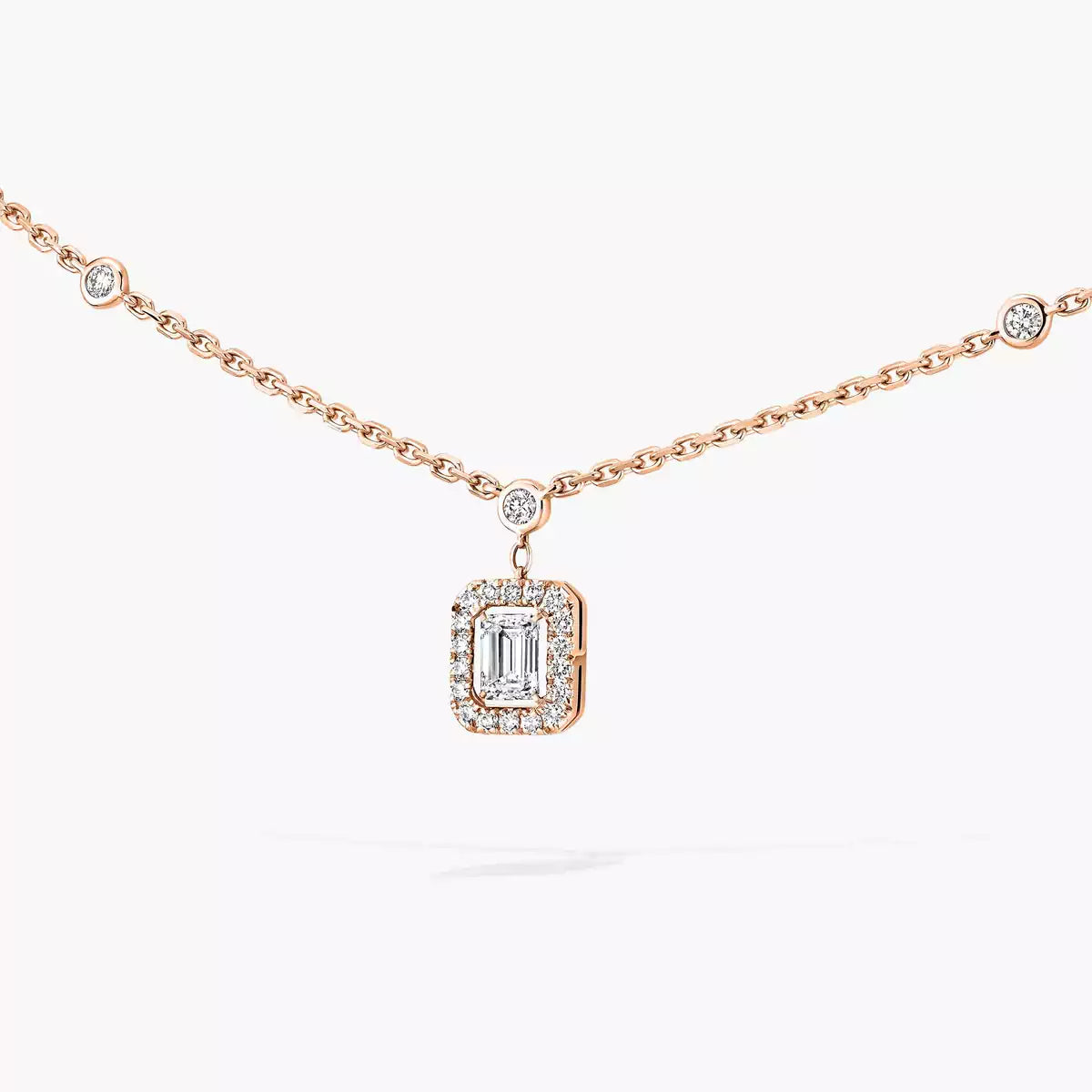 [Veyra Jewelry]My Twin Diamond Necklace in Silver