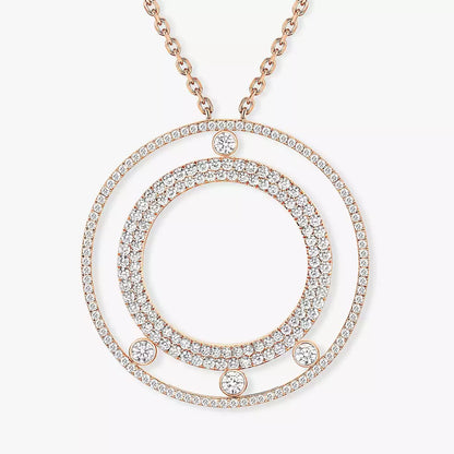 [Veyra Jewelry]Move Romane Long Pave_-Set Diamond Necklace