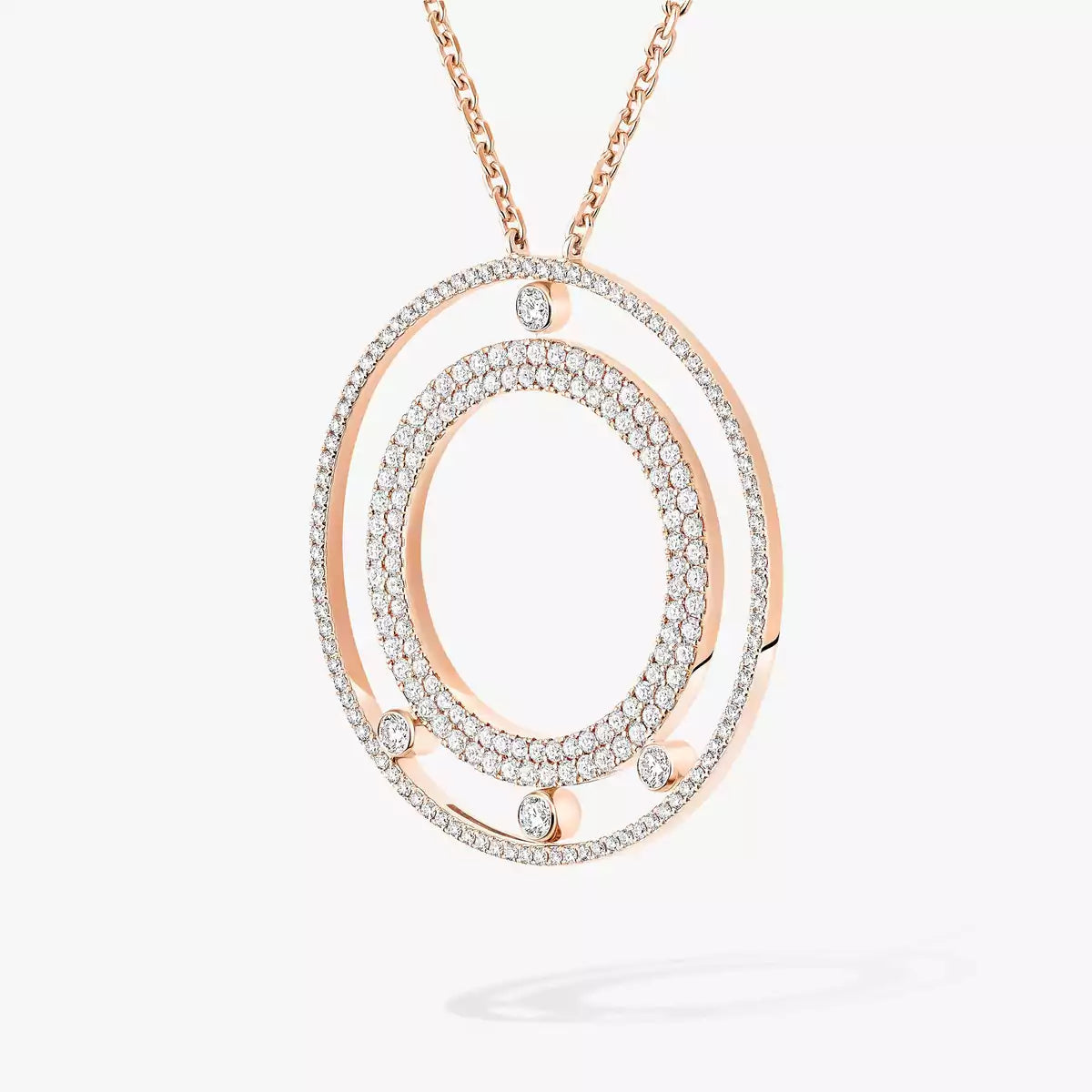 [Veyra Jewelry]Move Romane Long Pave_-Set Diamond Necklace