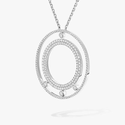 [Veyra Jewelry]Move Romane Long Pave_-Set Diamond Necklace
