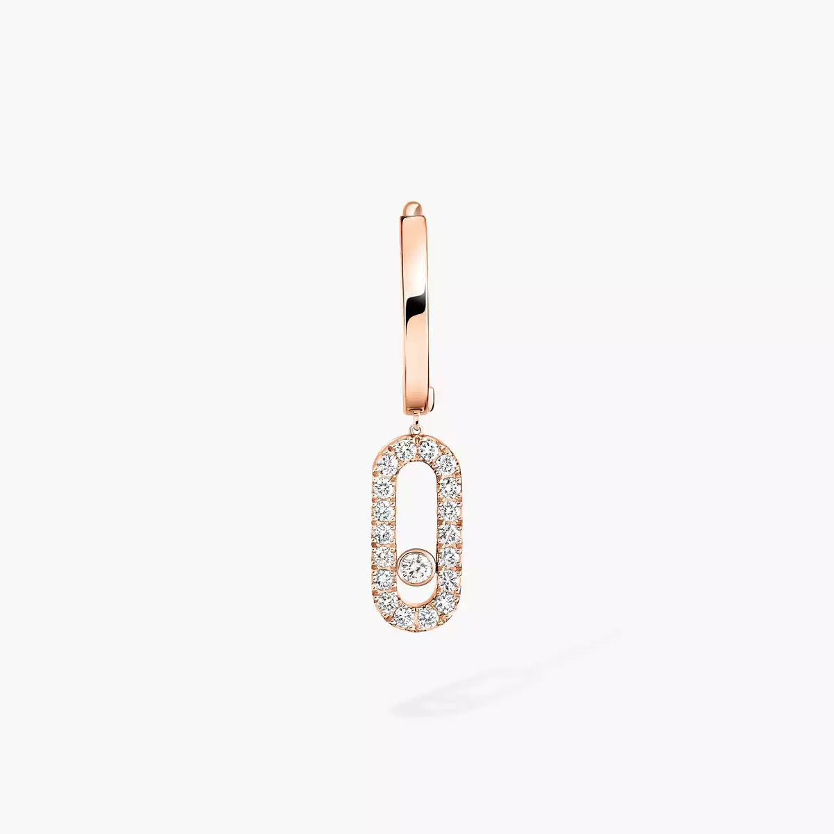 [Veyra Jewelry]Move Uno Single Diamond Hoop Earring