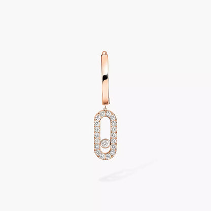 [Veyra Jewelry]Move Uno Single Diamond Hoop Earring
