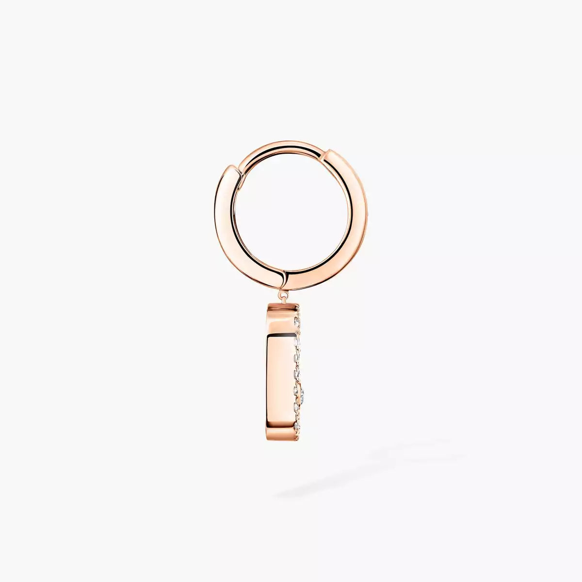 [Veyra Jewelry]Move Uno Single Diamond Hoop Earring