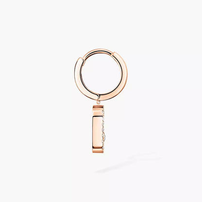 [Veyra Jewelry]Move Uno Single Diamond Hoop Earring