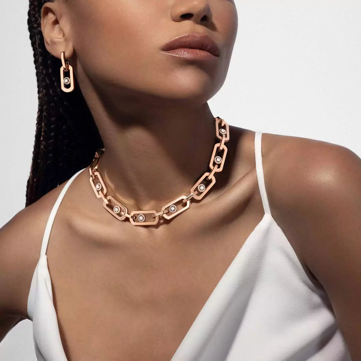 [Veyra Jewelry]So Move XL Diamond Pendant Earrings