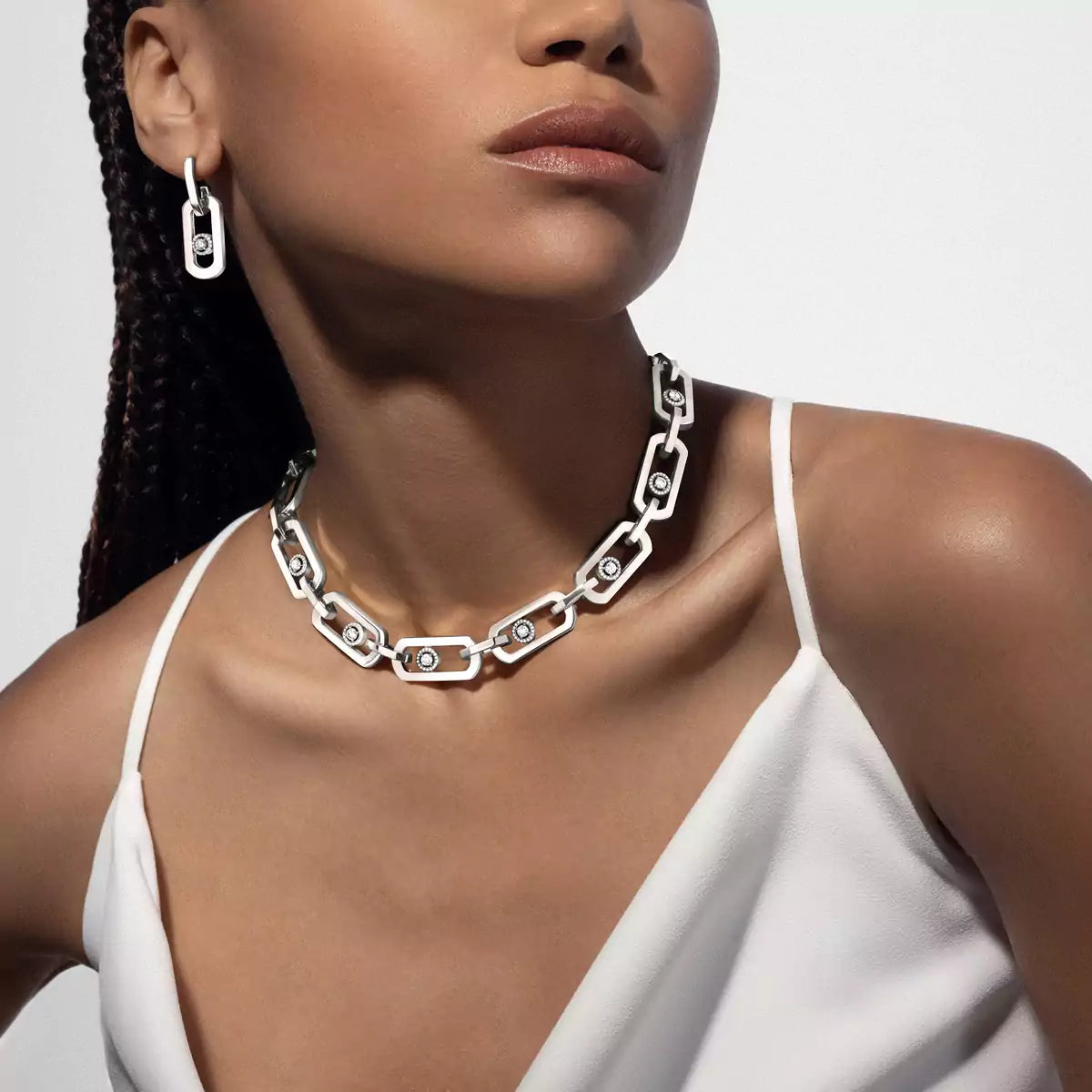 [Veyra Jewelry] So Move XL Diamond Hoop Earring