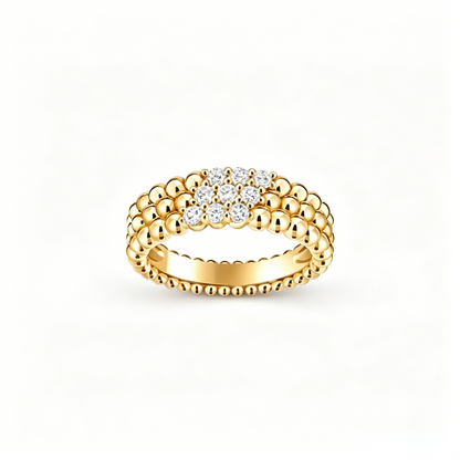 [Veyra Jewelry] THREE-ROW DIAMOND RING