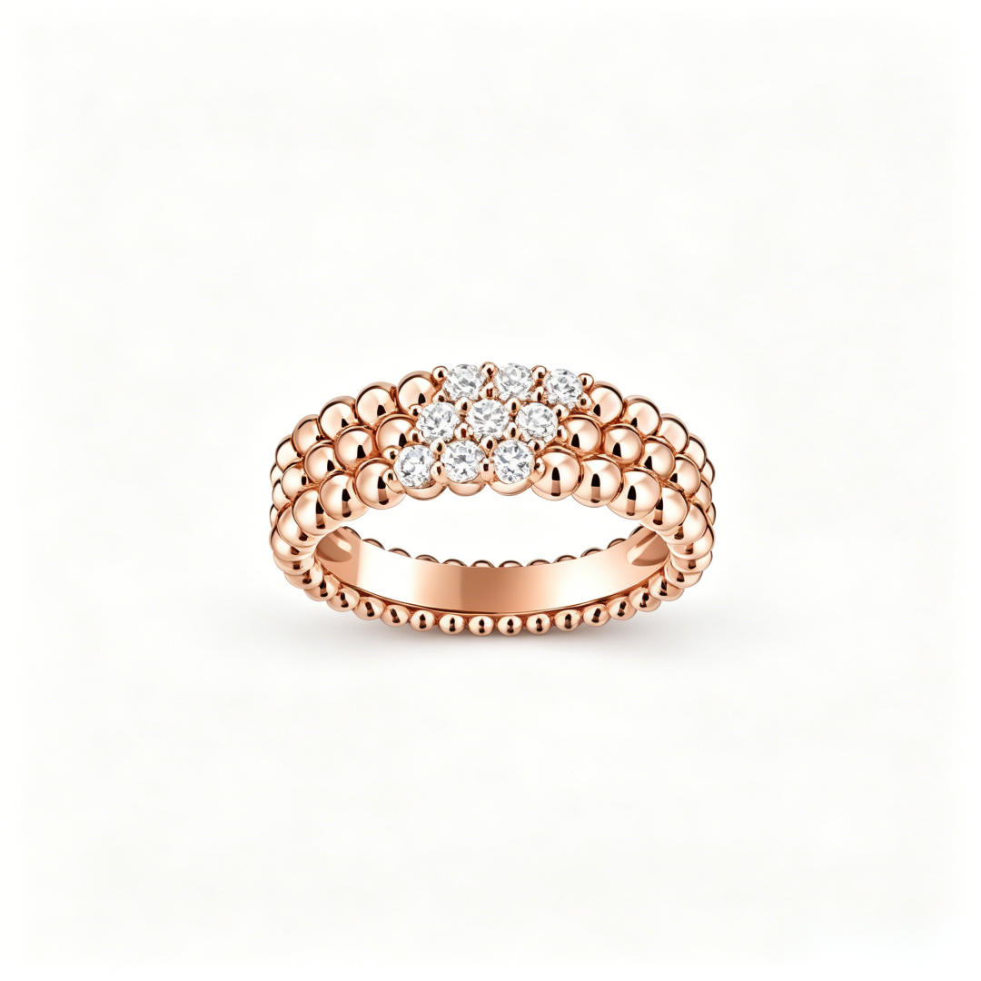 [Veyra Jewelry] THREE-ROW DIAMOND RING