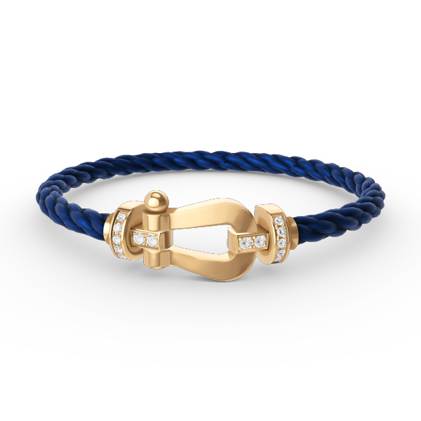 ¡®Veyra Jewelry¡¯FORCE LARGE HORSESHOE HALF DIAMOND BRACELET GOLD