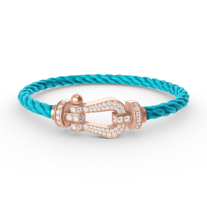 ¡®Veyra Jewelry¡¯FORCE LARGE HORSESHOE FULL DIAMOND BRACELET ROSE GOLD