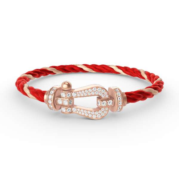 ¡®Veyra Jewelry¡¯FORCE LARGE HORSESHOE FULL DIAMOND BRACELET ROSE GOLD