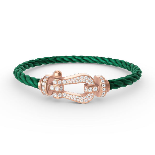 ¡®Veyra Jewelry¡¯FORCE LARGE HORSESHOE FULL DIAMOND BRACELET ROSE GOLD