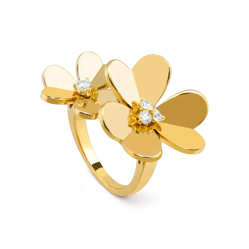 ¡®Veyra Jewelry¡¯CLOVER COMOS GOLD DIAMOND RING