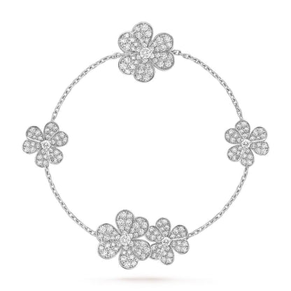 ¡®Veyra Jewelry¡¯FRIVOLE SILVER 5 FLOWERS BRACELET