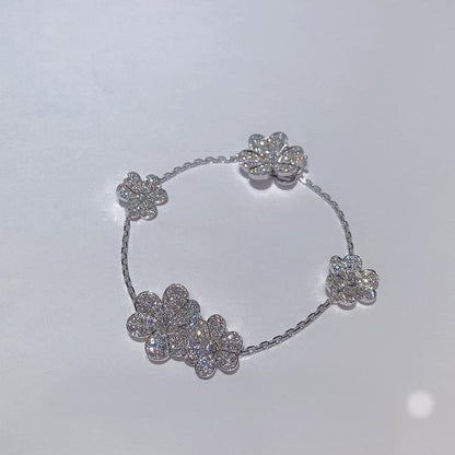 ¡®Veyra Jewelry¡¯FRIVOLE SILVER 5 FLOWERS BRACELET