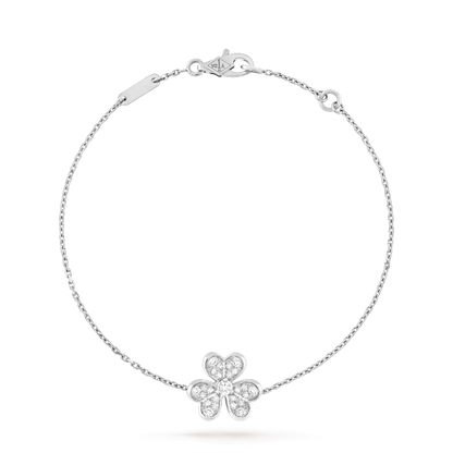 ¡®Veyra Jewelry¡¯FRIVOLE SILVER FLOWER DIAMOND BRACELET