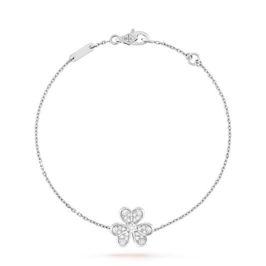 ¡®Veyra Jewelry¡¯FRIVOLE SILVER FLOWER DIAMOND BRACELET