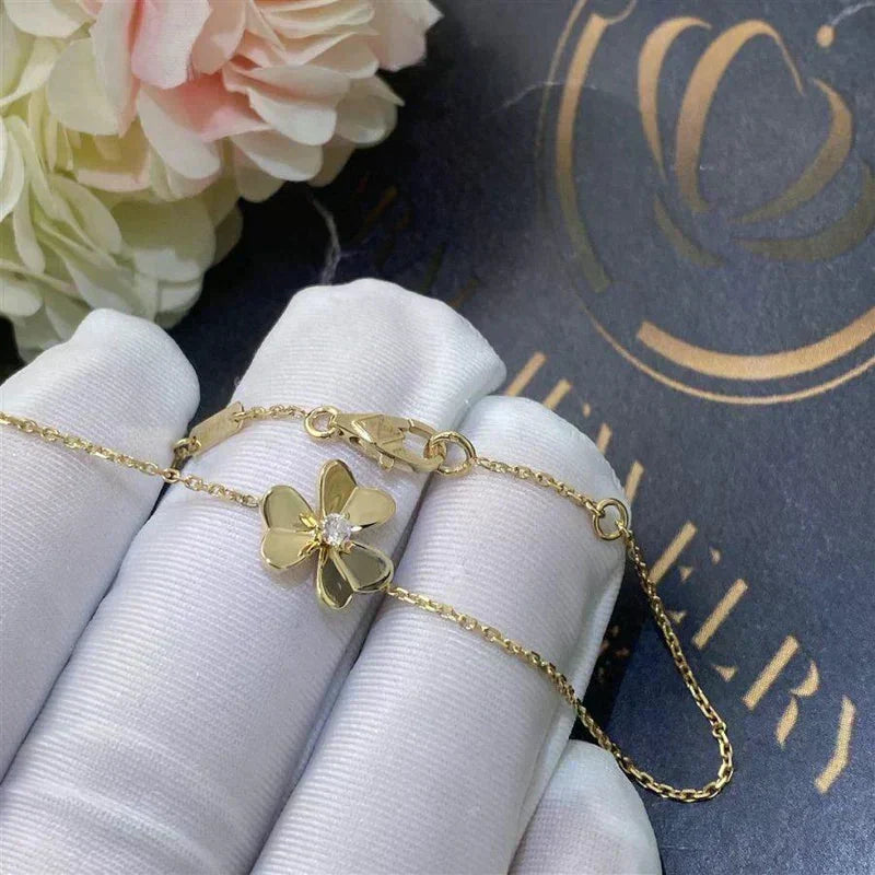 ¡®Veyra Jewelry¡¯FRIVOLE GOLD FLOWER PINK MALACHITE BRACELET