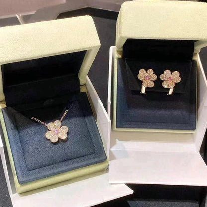 ¡®Veyra Jewelry¡¯FRIVOLE ROSE GOLD FLOWER DIAMOND NECKLACE