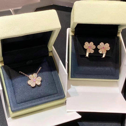 ¡®Veyra Jewelry¡¯FRIVOLE PINK GOLD FLOWER DIAMOND EARRINGS