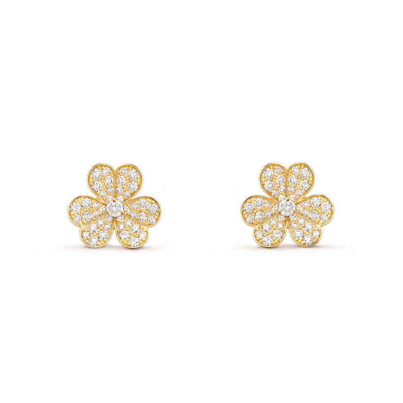 ¡®Veyra Jewelry¡¯FRIVOLE GOLD FLOWER DIAMOND EARRINGS