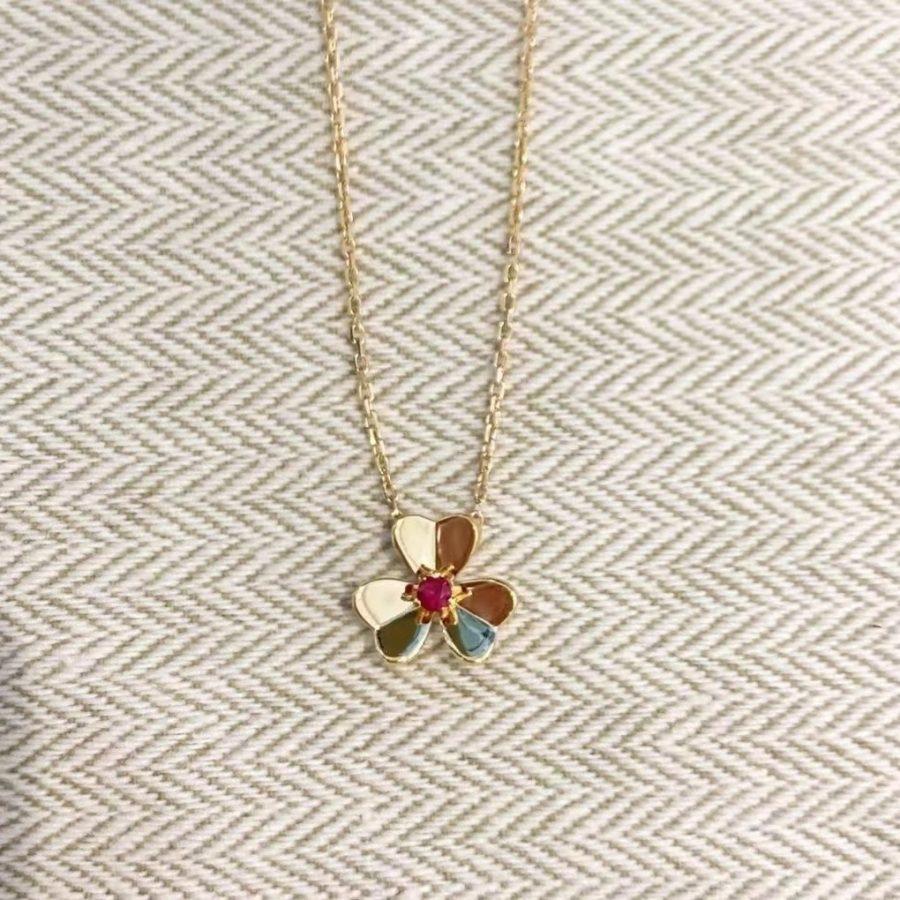 ¡®Veyra Jewelry¡¯FRIVOLE GOLD FLOWER NECKLACE