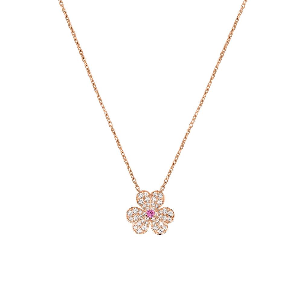 ¡®Veyra Jewelry¡¯FRIVOLE ROSE GOLD FLOWER DIAMOND NECKLACE