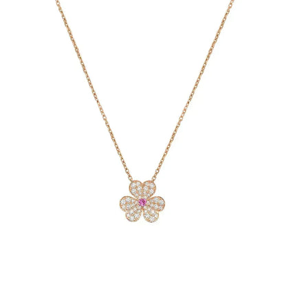 ¡®Veyra Jewelry¡¯FRIVOLE ROSE GOLD FLOWER DIAMOND NECKLACE