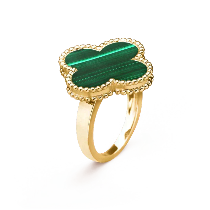 ¡®Veyra Jewelry¡¯CLOVER MALACHITE RING