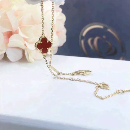 ¡®Veyra Jewelry¡¯CLOVER  CARNELIAN SINGLE FLOWER BRACELET