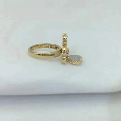 ¡®Veyra Jewelry¡¯SWEET CLOVER WHITE MOP RING