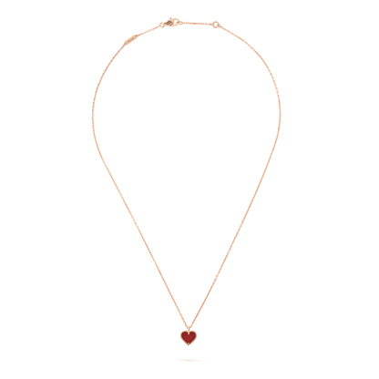 ¡®Veyra Jewelry¡¯SWEET CLOVER CARNELIAN HEART NECKLACE
